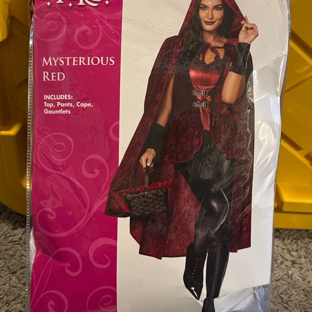 Mysterious Red Costume with Cape